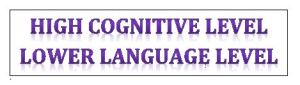 high cogn level lowerl lang level
