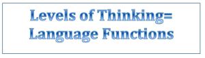 levels of thinking = lang functions