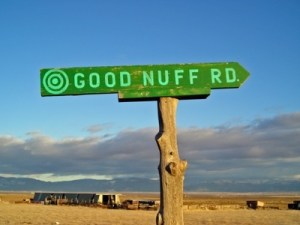 good 'nuff road - sign